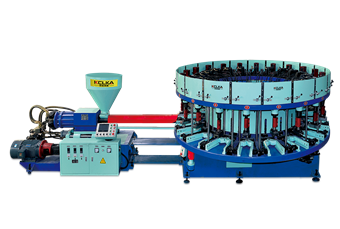  EK-5112YY 全自動圓盤式單（雙）色休閑鞋、運動鞋結(jié)幫注射成型機(jī)
